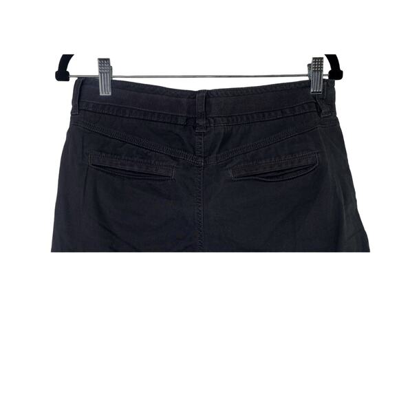 Athleta Relaxed Fit Cotton Cargo Bermuda Shorts Zip Clasp 5-Pockets 6 Grey #2808 - Picture 5 of 12